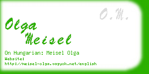 olga meisel business card